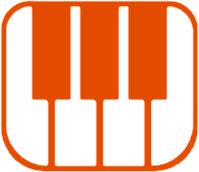 piano keys orange piano keys orange